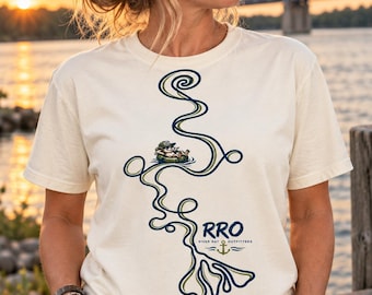 Go With the Flow River Rat T-Shirt, Mississippi River Graphic Tee, Boating Fishing Camping Gift, Unisex Outdoor Adventure Shirt