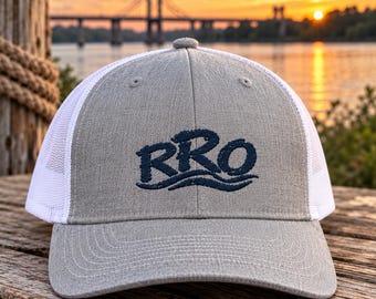 River Trucker Hat, Embroidered River Life Cap