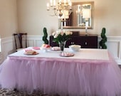 Tutu table skirt, Tulle table skirt, custom made, candy buffet skirt, ruffle tulle skirt Il_170x135