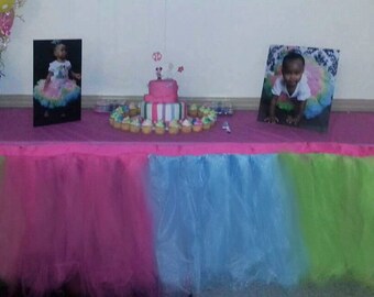 Custom Tutu Table Skirt, Candy Buffet, Centerpiece, Head Table