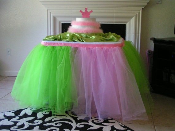Tulle Tutu Table Skirt Custom Made Il_570xn