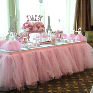 Tutu Table Skirt, Custom Made, Wedding, Birthday, Baby Shower image 2