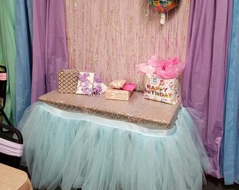 Custom Tutu Table Skirt, Candy Buffet Skirt, Centerpiece, Head Table Skirt