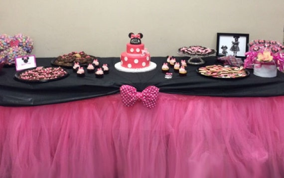 Custom Tulle Table Tutu Skirt YOU PICK COLORS Il_570xn