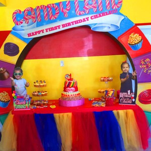 Custom Tutu Table Skirt, Candy Buffet Skirt, Centerpiece, Head Table Skirt image 1