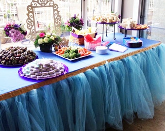 Tulle Table Tutu Skirt YOU PICK COLORS