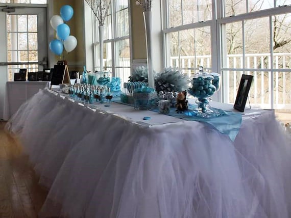 Tutu Table Skirt, Custom Made, Wedding, Birthday, Baby Shower Il_570xn
