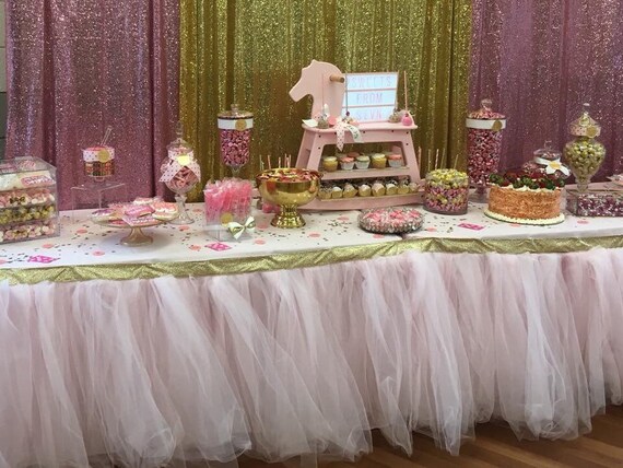 Tutu Table Skirt You Pick the Colors Il_570xn