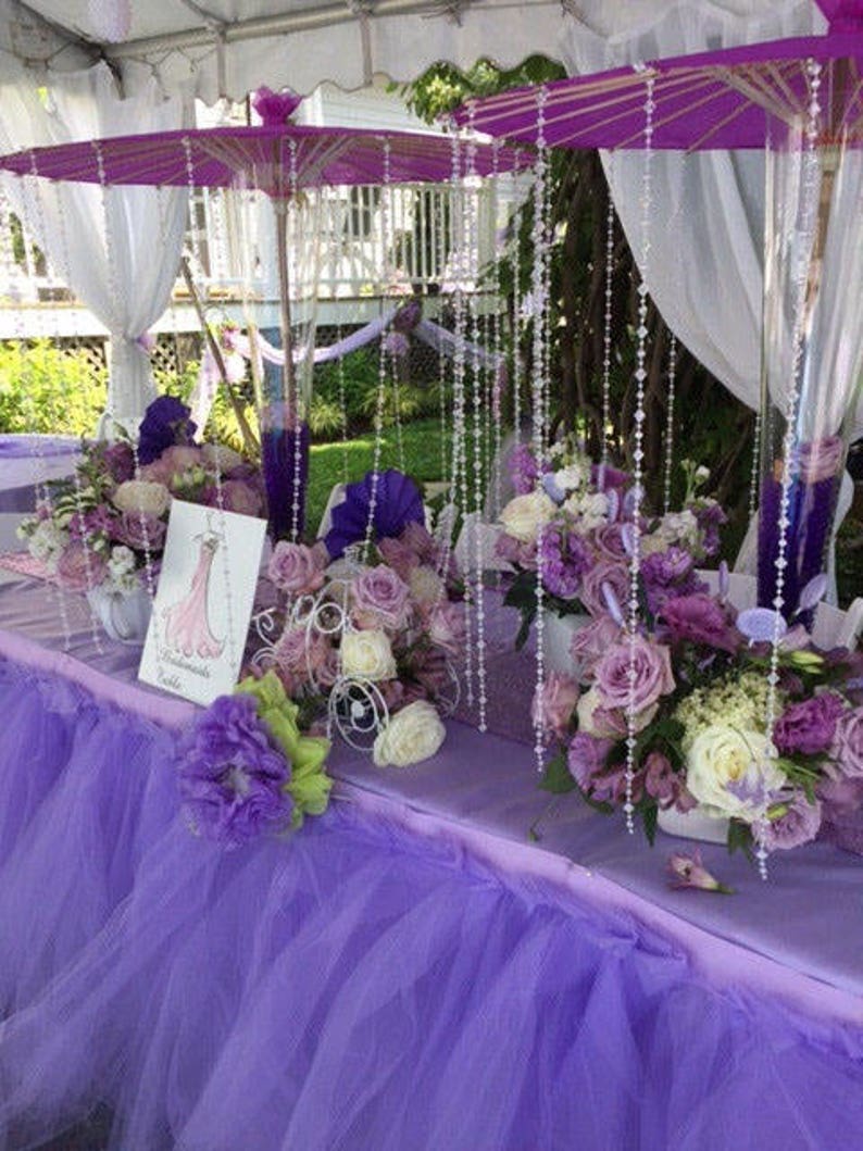 Custom Tutu Table Skirt Candy Buffet Skirt Centerpiece Head Etsy