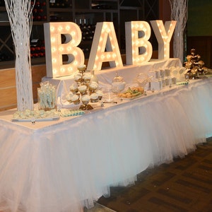 Custom Tutu Table Skirt, Candy Buffet, Centerpiece, Head Table image 2