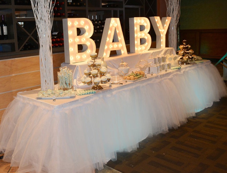 Custom Tutu Table Skirt, Candy Buffet, Centerpiece, Head Table image 2