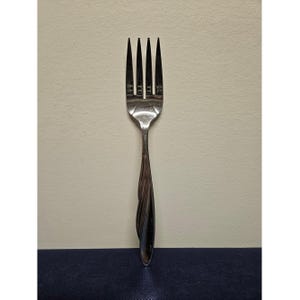 Large Oneida Community Shoreline Cold Meat Serving Fork Stainless Steel 8.5"