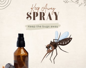 Receta casera de repelente de insectos y mosquitos: Spray para el verano (Descarga digital)