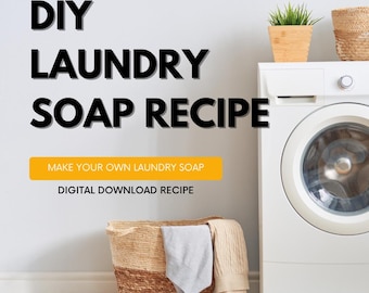 Przepis na domowy płyn do prania: prosty detergent (PDF i PNG)