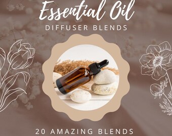 Essential Oil Diffuser Blends: 20 Seasonal Recipes (PDF & PNG)