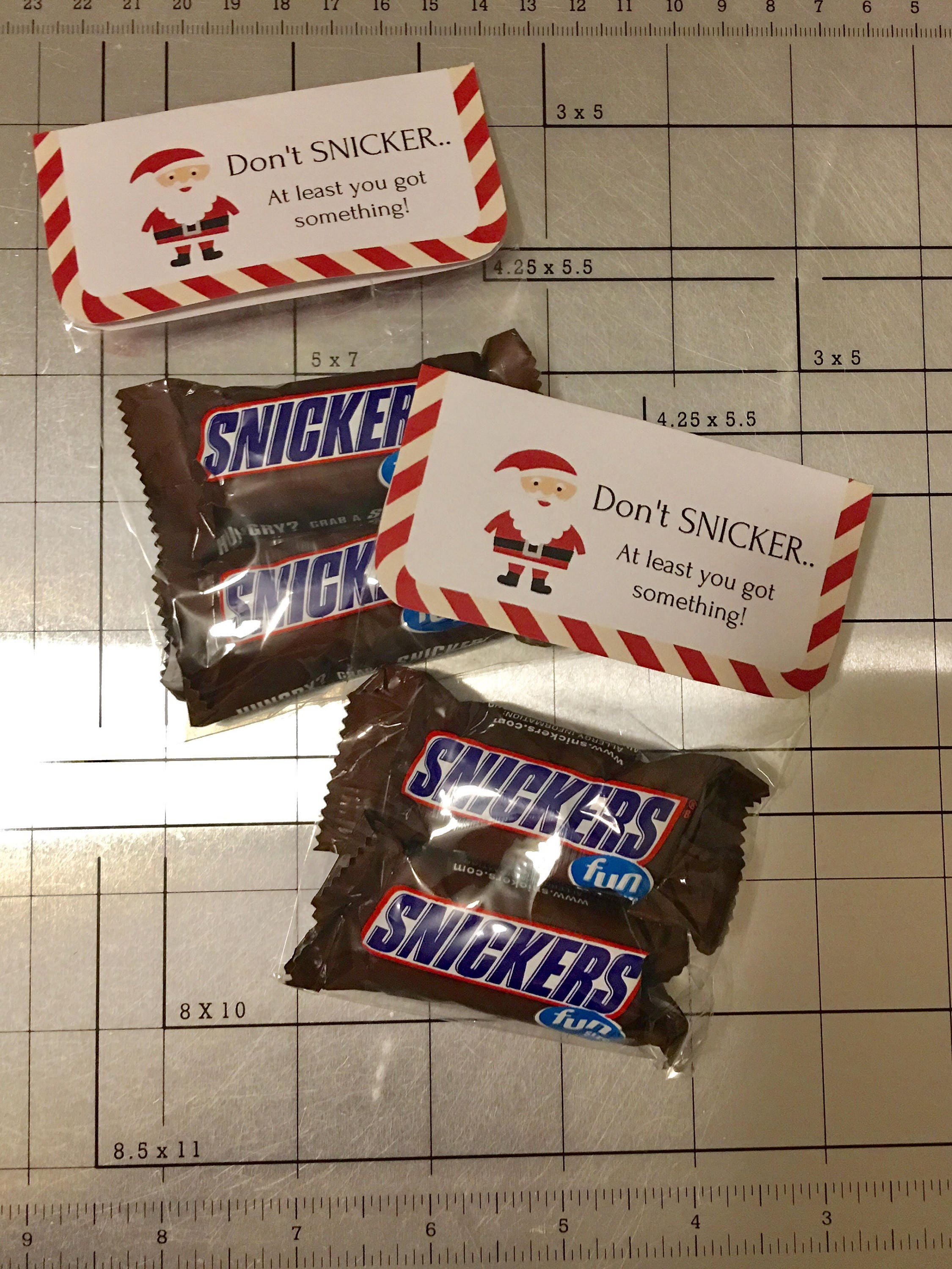 Don't Snicker Christmas Chocolate Stocking Stuffer | Etsy
