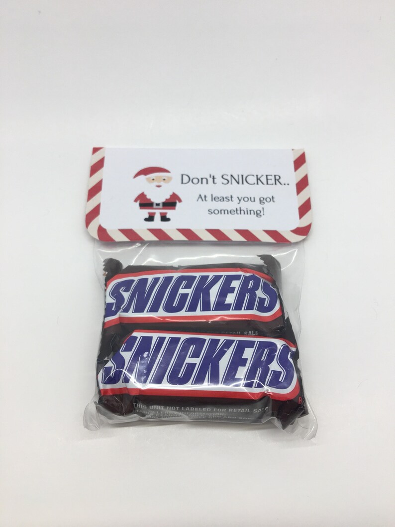 Don't Snicker Christmas Chocolate Stocking Stuffer - Etsy