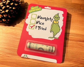 Grinch DIY Christmas Money Card - Stocking Stuffer
