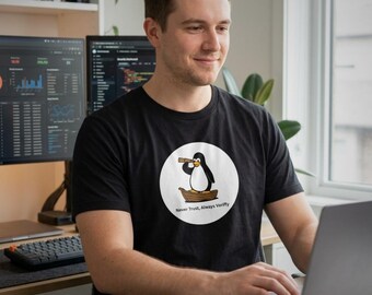 Never Trust Always Verify T-Shirt | Cybersecurity Tee