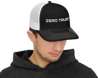 Zero Trust Snapback Cap | Trucker Hat, Mesh Back