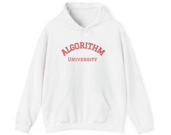 ALGO U Hoodie | College Style Algorithm Sweatshirt
