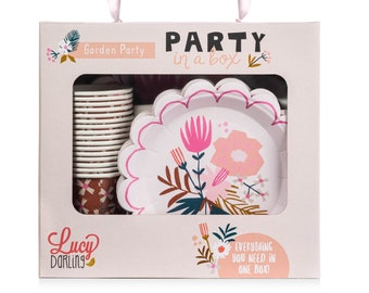 Garden - Party Box - Birthday Party - European Style Party - Girl Party - Garden Themed Party - Party in a Box -  Party Supplies - Floral