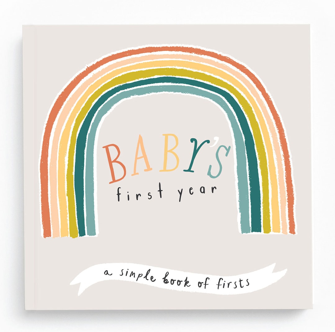 Rainbow Baby Book Gender Neutral Baby Journal Rainbow Baby First Year
