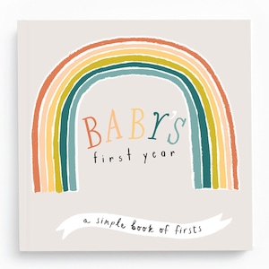 Rainbow Baby Memory Book - Gender Neutral First Year Journal for Boys or Girls