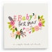 Floral Baby Book Artist - Baby Book for Girls - Baby’s First Year - Baby Memory Book - Baby Journal - Baby’s First Memory Book 