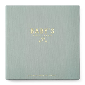 NEW! Celestial Skies Luxury Memory Baby Book - Baby&#39;s First Year - Starry Night Baby Book - Memory Book for Baby