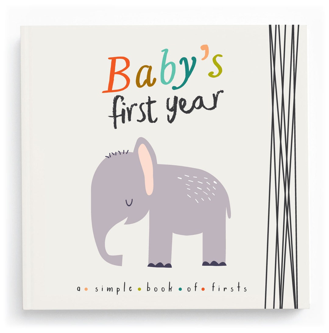 Animal Baby Book Gender Neutral Baby Book Jungle Baby Book Safari Baby