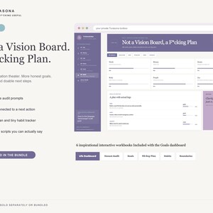 Digital Goal Planner Web App | 90 Day Plan, Habit Tracker, Life Audit & Boundary Scripts
