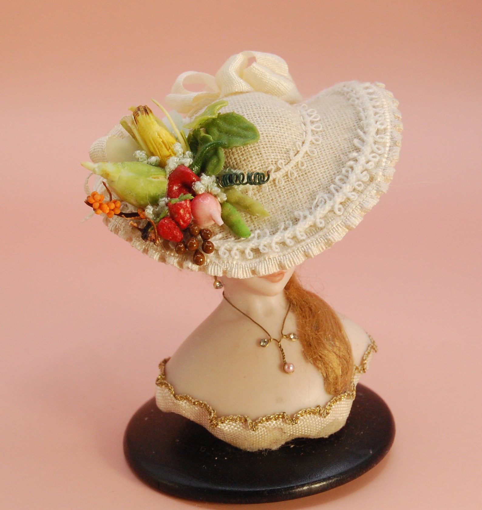Whimsy Gardening Miniature Victorian Hat by Nancy Manders Etsy Canada