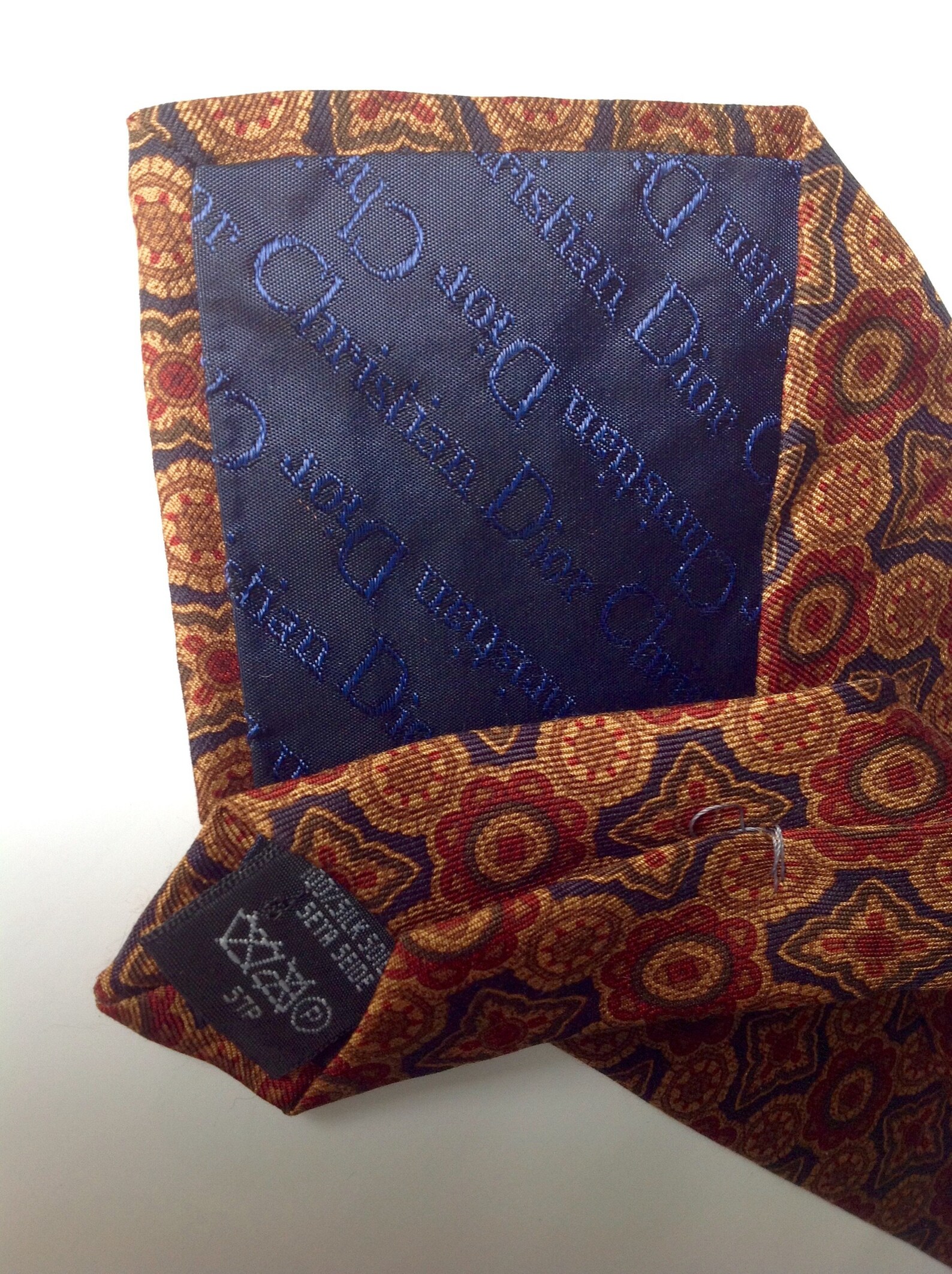 Vintage Necktie Christian Dior Silk Neckties for Elegant Men Etsy