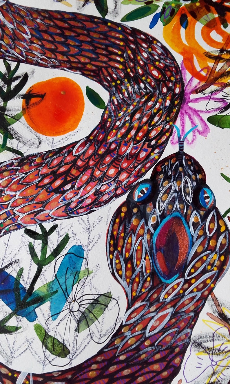 Serpent Peinture Animal Art Serpent Dessin Serpent Serpent Peinture Animal Art Serpent Dessin Serpent