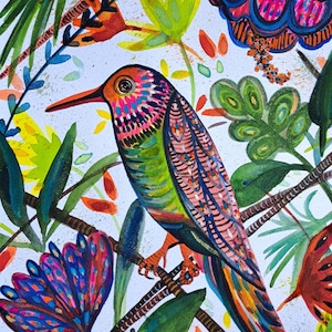 Bird original Painting, contemporary art