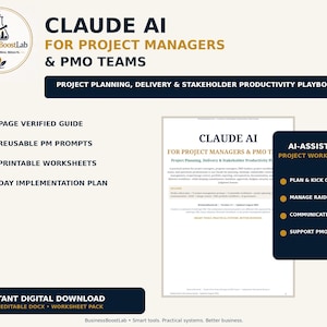 Claude AI für Projektmanager und PMO-Teams | Projektplanung, RAID, Statusberichte und Playbook