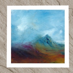 Sutherland heide, Brits heidehoen en ruige heuvellandschapsschilderkunst fine art gicleeprint, poster of ingepakt canvas