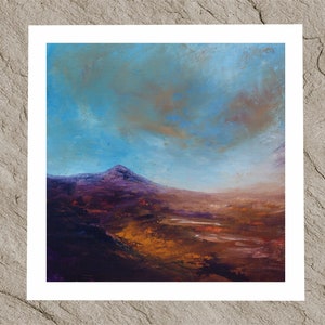 Moorland Light, gicleeprint van een Brits heidelandschapsschilderij