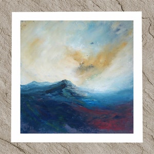 Boven Grasmere English Lake District-afdruk, van een dramatisch veenlandschap in de bergen, fine art schilderij van Engeland