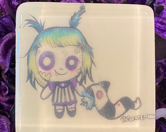 Beetlejuice Babe Soap featuring Spooksieboo Artwork