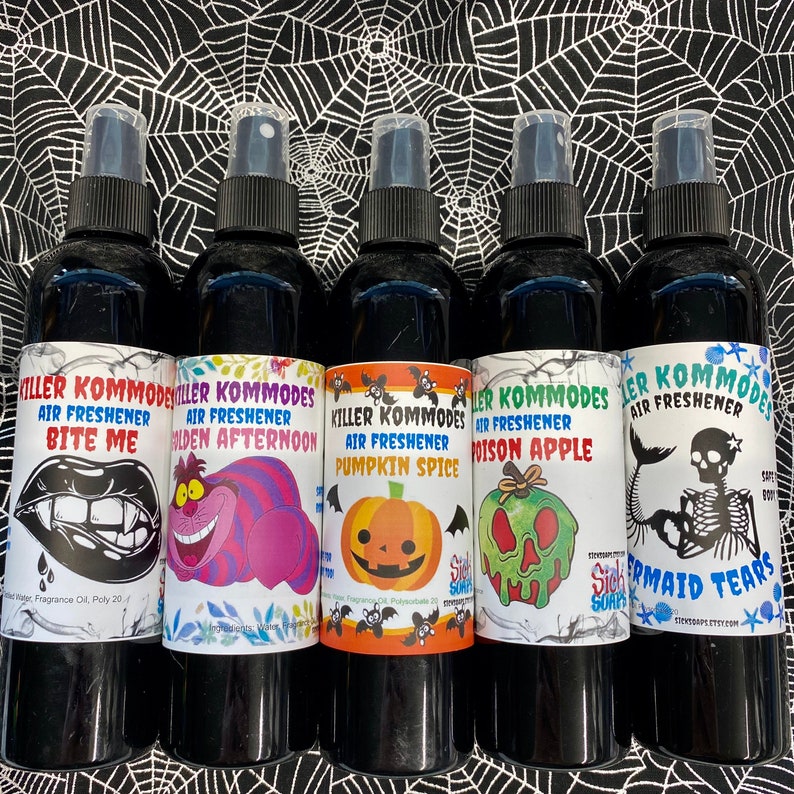 Halloween Air Fresheners Gothic Vampire Poison Apple Cheshire Etsy