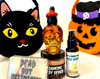 Mystery Bag Halloween Body Scrub Oil Fragrance Gothic Horror
