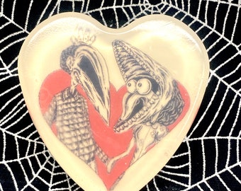 Beetlejuice Heart Soap