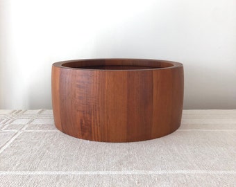 Nissen Staved Teak Salad / Fruit Bowl Made in Denmark