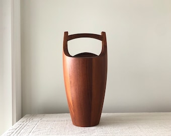 Early Dansk Designs Staved Teak Ice Bucket Designed by Jens Quistgaard