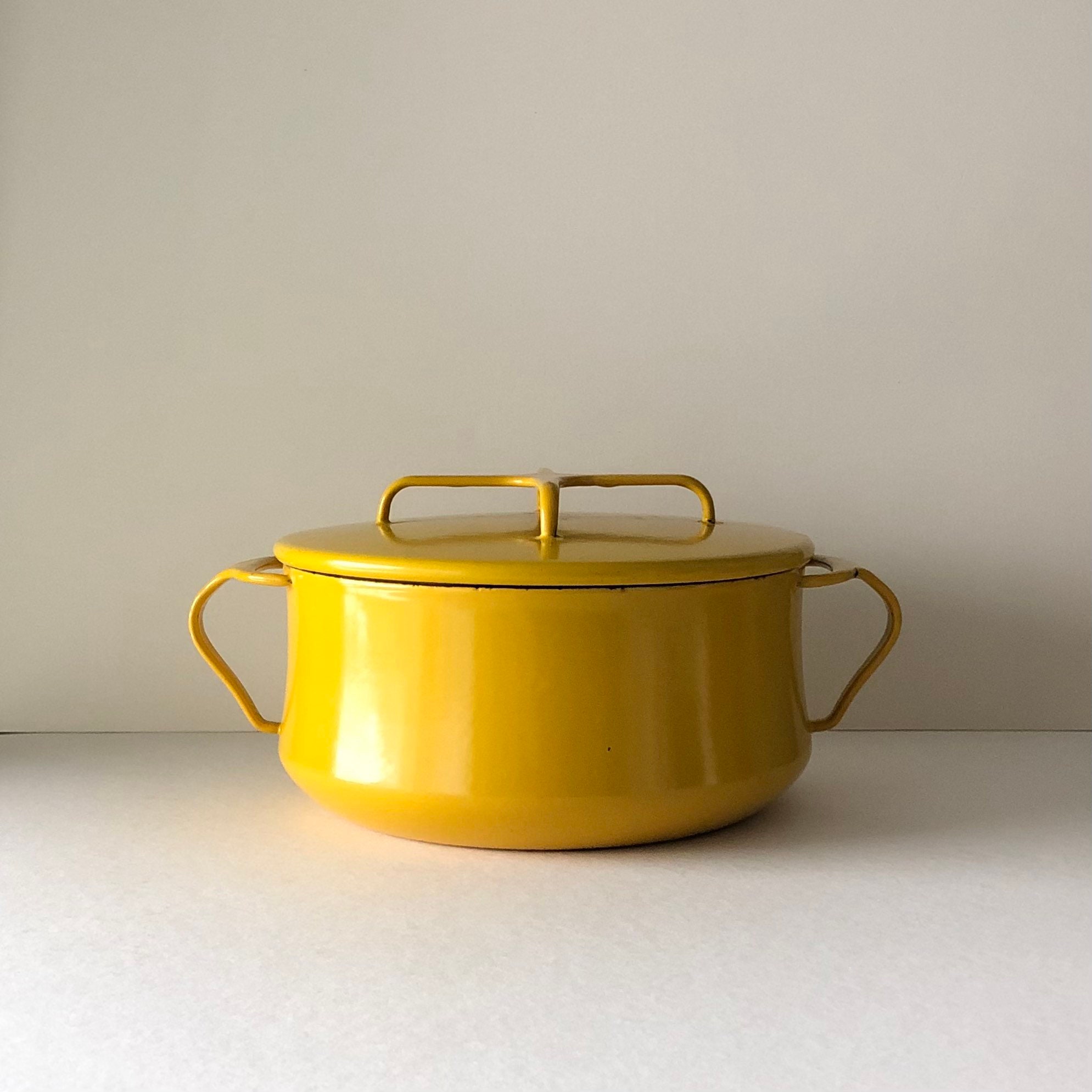 Vintage Dansk Kobenstyle Stock Pot - 8 Quart Sun Gold Yellow