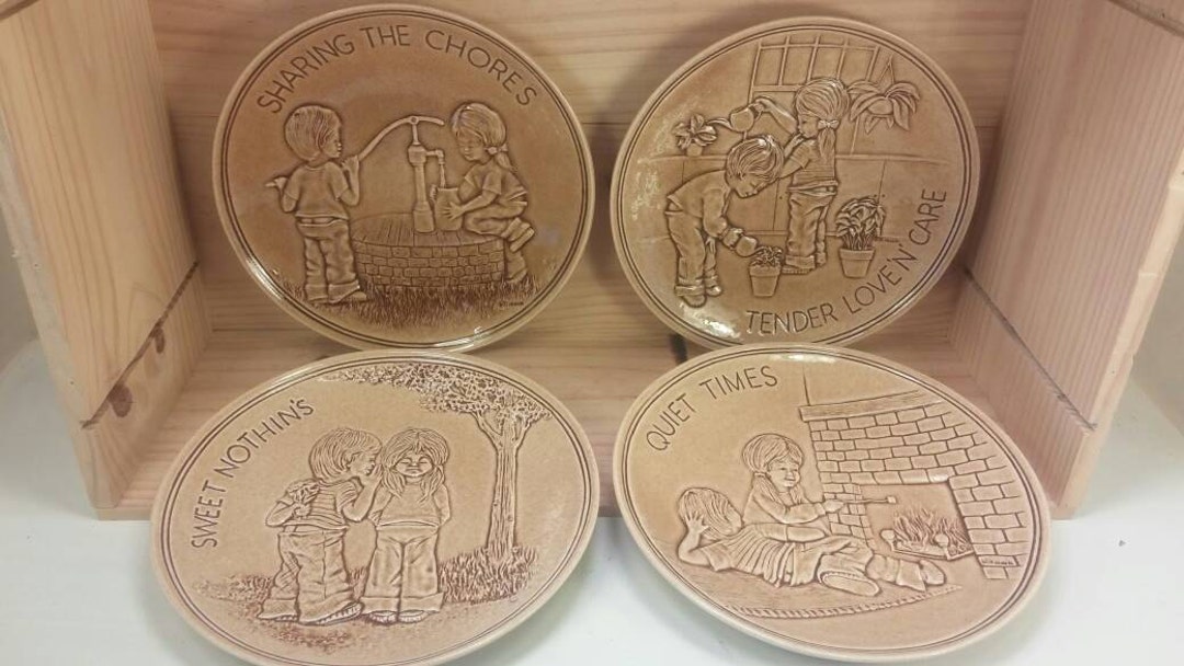 FANNYKINS COLLECTOR'S PLATES Set of Four Bill Mack Designed so Cute and