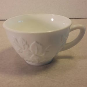 COLONY HARVEST Indiana Glass Company Weißer Milchglas Punch Bowl CUP Becher