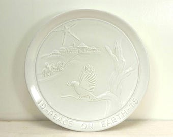 FRANKOMA CHRISTMAS PLATE 1975 Joniece Frank Wall Hanging Holidays Great Condition!